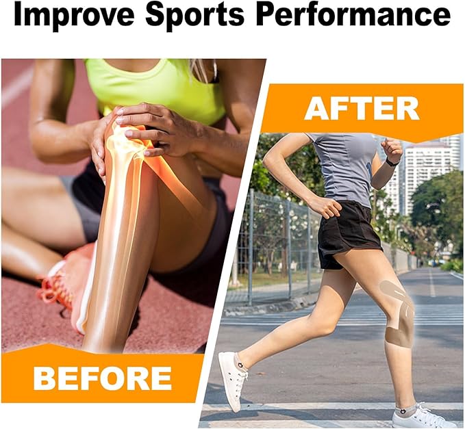 Precut Kinesiology Knee Tape Hypoallergenic Athletic - Image 5