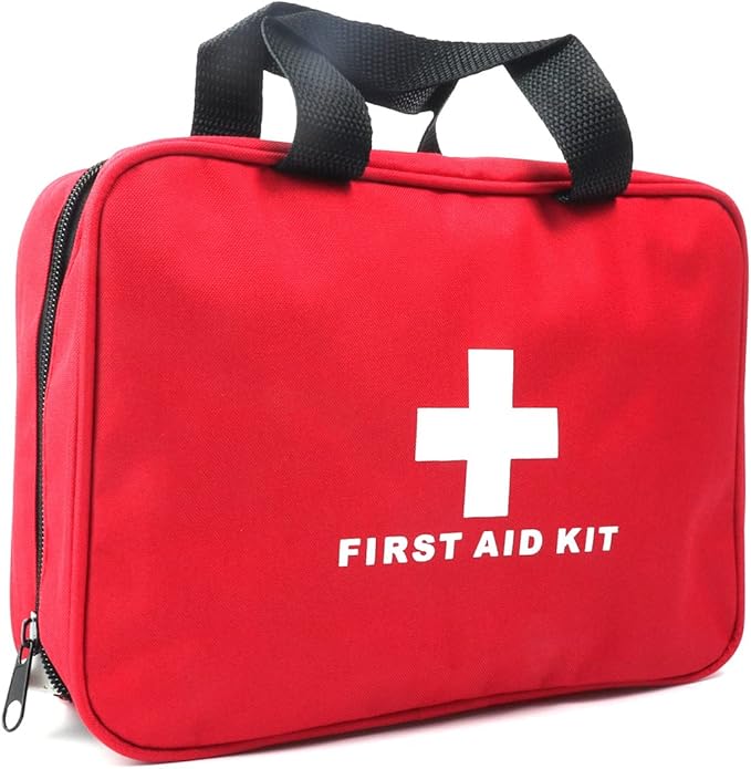 First Aid Bag First Aid Kit Empty Medical Storage Bag Red Trauma Bag by PAXLAMB