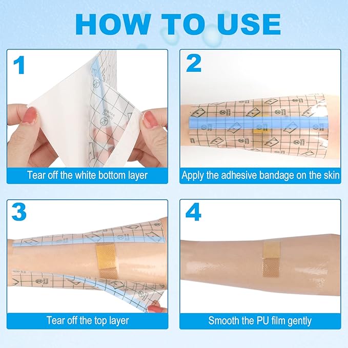 Hion F.D.A Approved Tattoo Aftercare Waterproof Bandage Transparent Film - Image 3