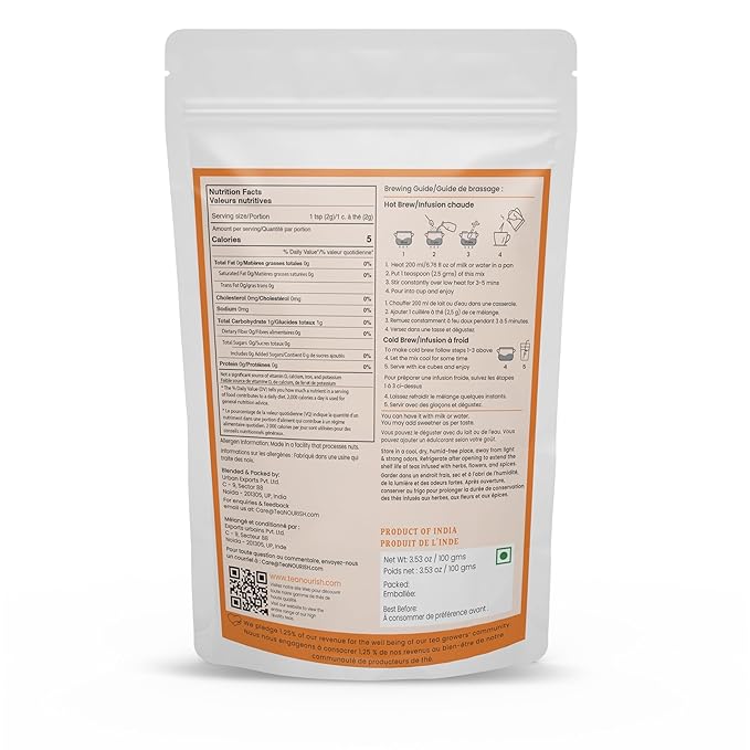 TeaNOURISH Turmeric Ashwagandha Latte | Golden Milk Powder | Authentic Indian - Image 2