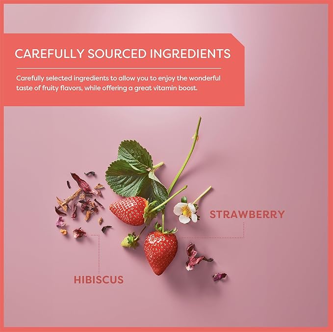 Wissotzky Strawberry Burst Herbal Tea, 20 Tea Bags | Fruity Blend | Caffeine - Image 3