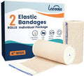 Premium Elastic Bandage Wrap, 2 Pack 4in, Compression Bandage by Lataala