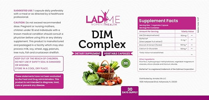 DIM Complex 150mg Hormonal Support Menopause Relief Supplement - Image 3