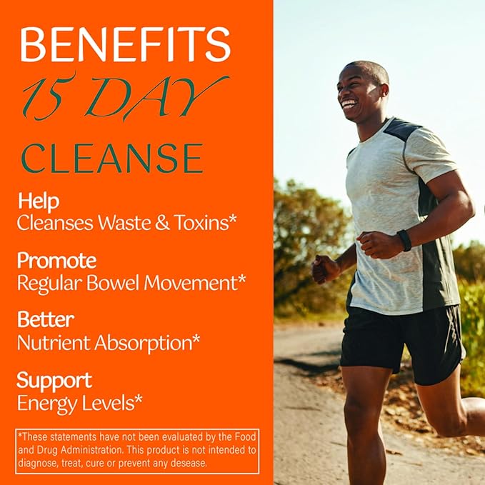 15 Day Cleanse Gut Support, Advanced Gentle Daily Colon Gut Cleanse Detox - Image 4