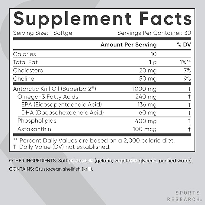 Sports Research® Omega-3 Krill Oil 1000mg - Image 5