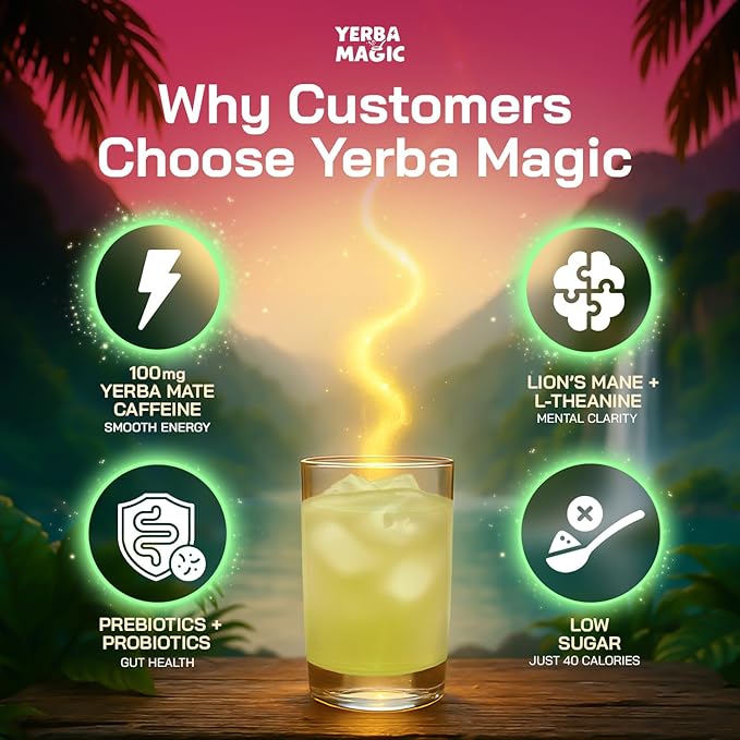 Brainista Yerba Magic, Yerba Mate Tea Instant Powder Drink - Image 3