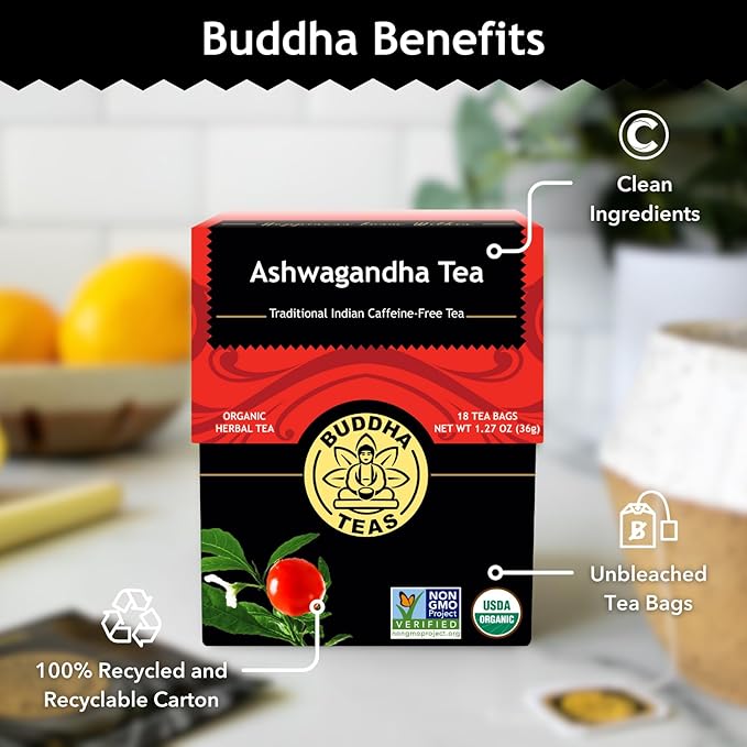 Buddha Teas - Ashwagandha Root Tea - Herbal Tea - Promote Cleansing & Wellness - Image 5