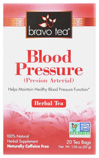 Bravo Tea Blood Pressure Caffeine Free 20 Tea Bags by BravoTea
