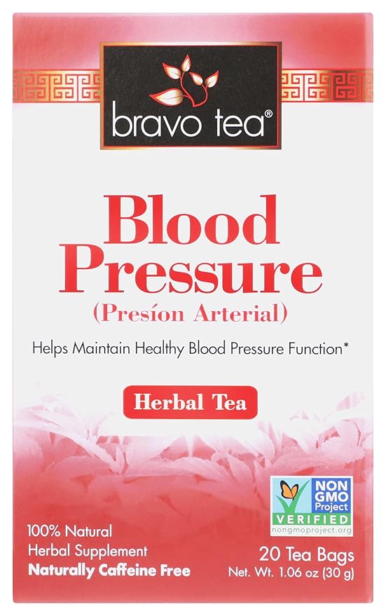 Bravo Tea Blood Pressure Caffeine Free 20 Tea Bags by BravoTea