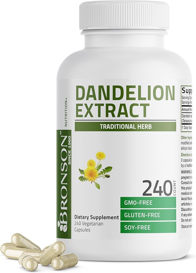 Bronson Dandelion Extract High Potency Supplement, Supports Overall Good Health by Bronson
