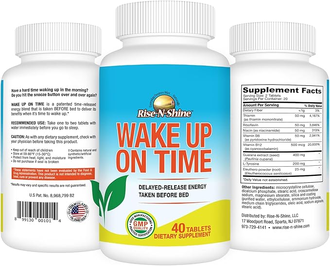 Rise-N-Shine Wake Up On Time Energy Supplement to Help Boost Your Mornings - Image 2