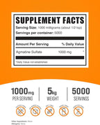 BulkSupplements.com Agmatine Sulfate Powder - Image 2