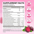 Beet Root Gummies for Women & Men, Beetroot Supplement Beet Chews - Image 2
