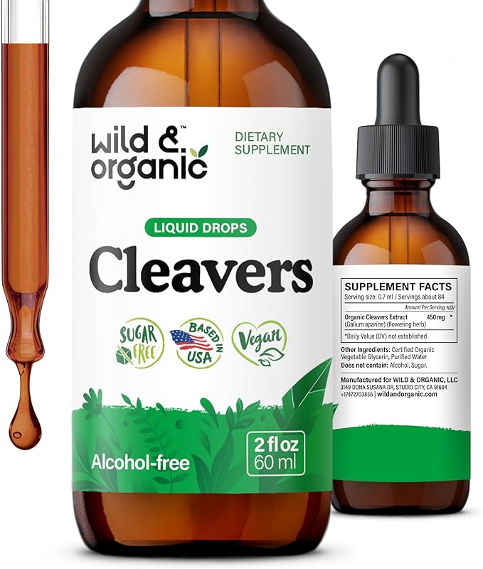 Wild & Organic Cleavers Tincture by WildOrganic