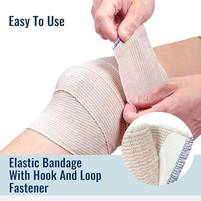 Premium Elastic Bandage Wrap, 2 Pack 3", Compression Bandage - Image 4