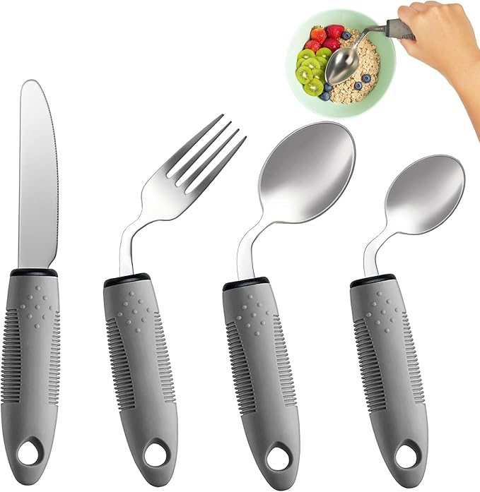 4-Piece Adaptive Utensils Set by BaseSmall