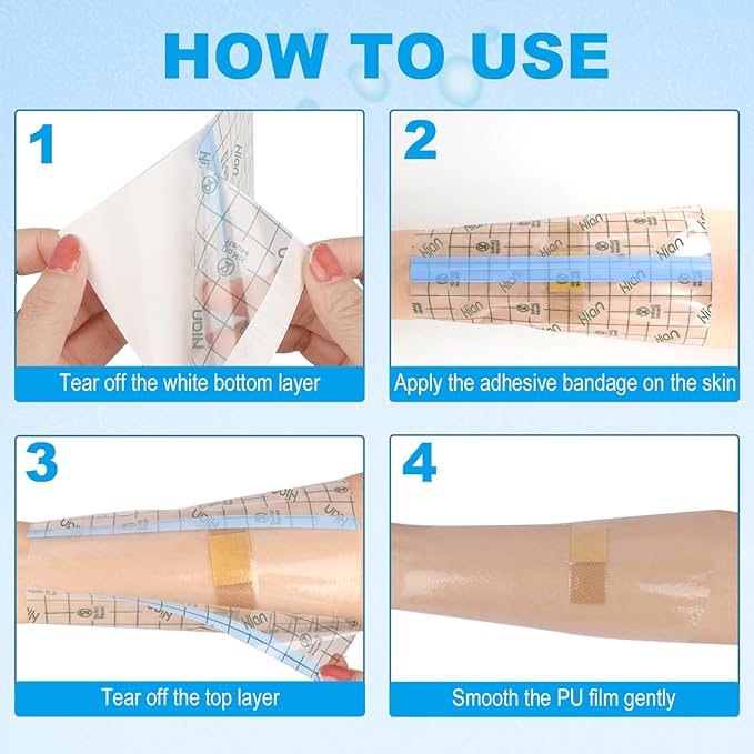 Hion Wound Dressing 50 Pre-Cut Sheets 6 x 4 Inch Tattoo Cover Up Tape Second - Image 3