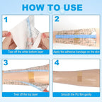 Hion Wound Dressing 50 Pre-Cut Sheets 6 x 4 Inch Tattoo Cover Up Tape Second - Image 3