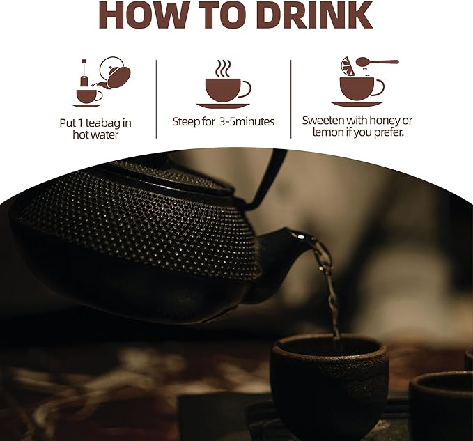 Kidney Tea Formula Ginseng Five Treasures Tea, Chinese Traditional Natural - Image 6