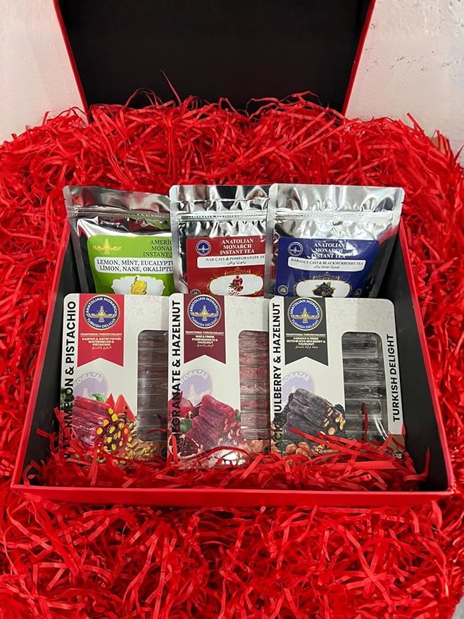 Valentine's Day Gift Box with French Press, Protein Turkish Delight by Unknown