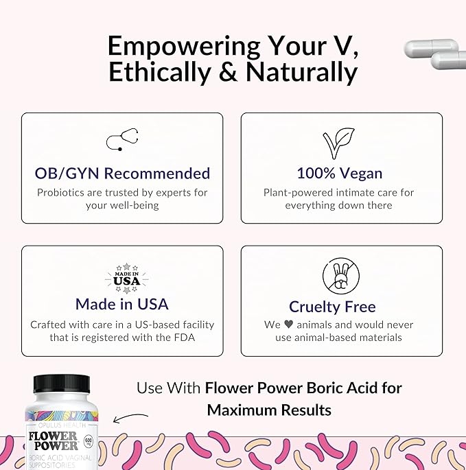 Flower Power Divine Feminine Wellness Blend Capsules – Daily Herbal & Probiotic - Image 5