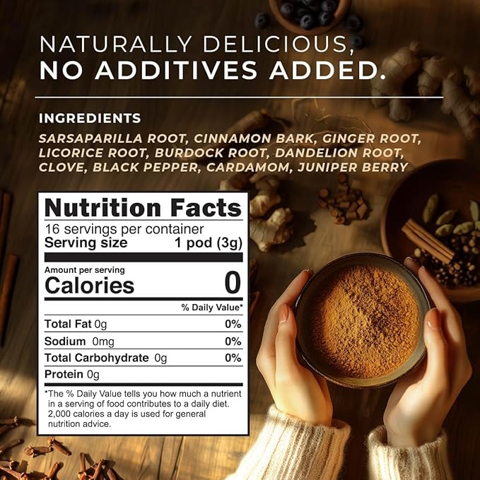 Gya Tea Co Body Cleanse Herbal Tea Pod- Decaf Wellness Tea - Image 2