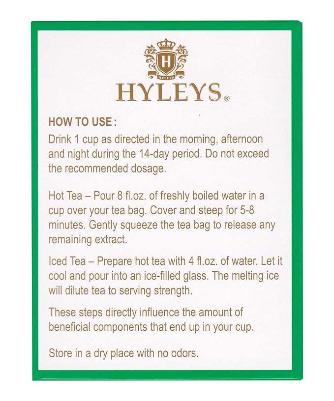 Hyleys Detox Tea 14 Day Cleanse Kit – 42 Tea Bags – Herbal Supplement - Image 8