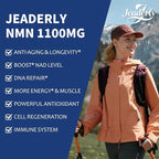 1100mg NMN & Trans-Resveratrol, 3-in-1 Supplement, 60 Veggie Capsules – - Image 2