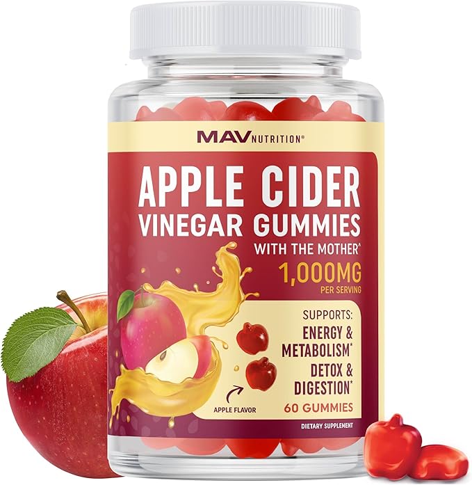 Organic Apple Cider Vinegar Gummies by MavNutrition%C2%AE