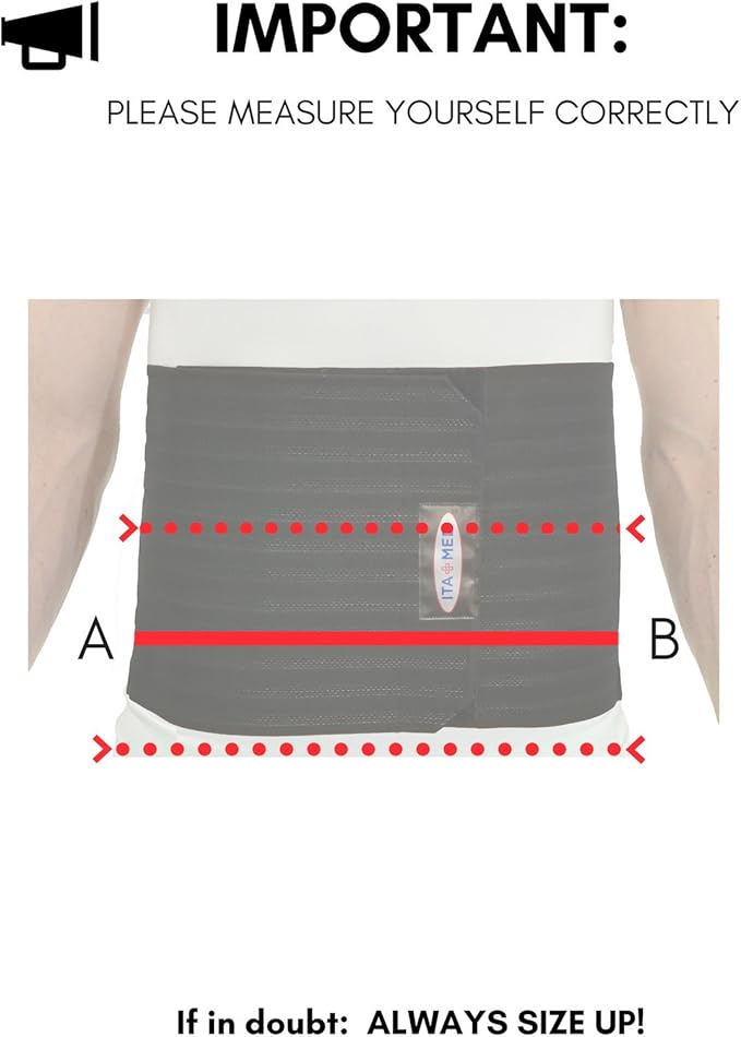 ITA-MED Men's Breathable Elastic Abdominal Binder - Image 2
