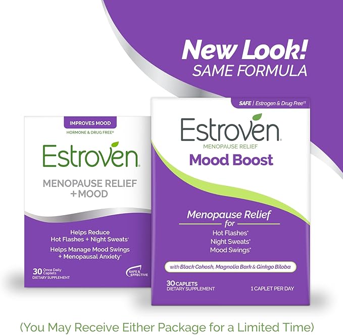 Estroven Mood Boost for Menopause Relief, Helps Reduce Hot Flashes & Night - Image 3