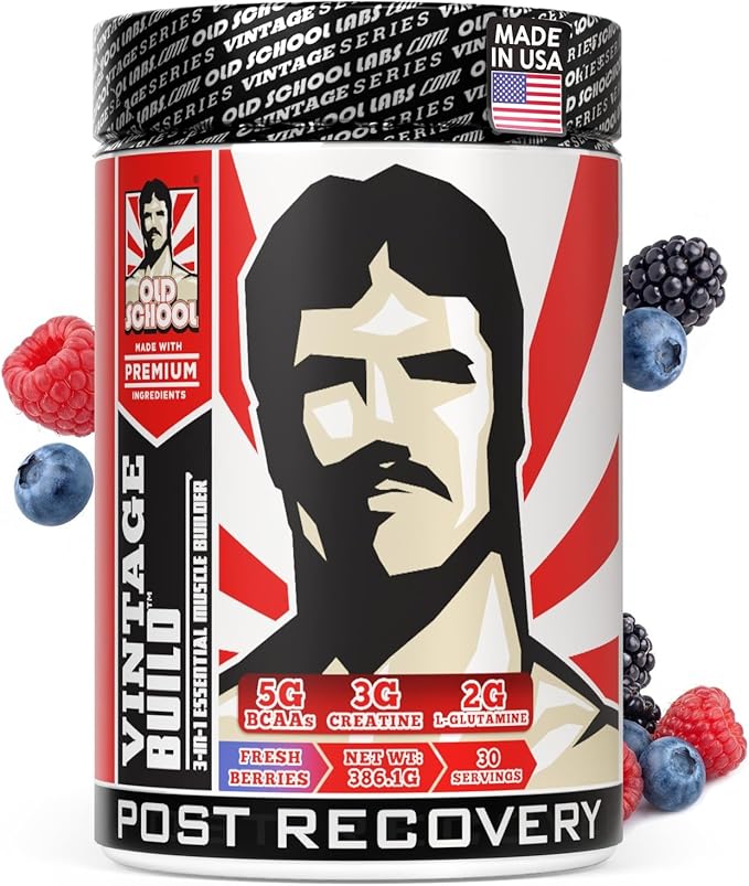 Old School Labs Vintage Build Post-Workout Recovery Powder Drink by OldSchoolLabs