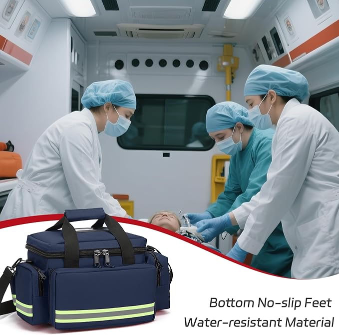 Medical Bag Empty Emergency Bag Medical Bag Organizer Professional First - Image 4