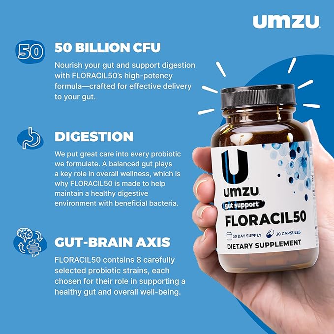 UMZU Floracil50 Probiotic Supplement 30 Day Supply – 50 Billion CFU - Image 2