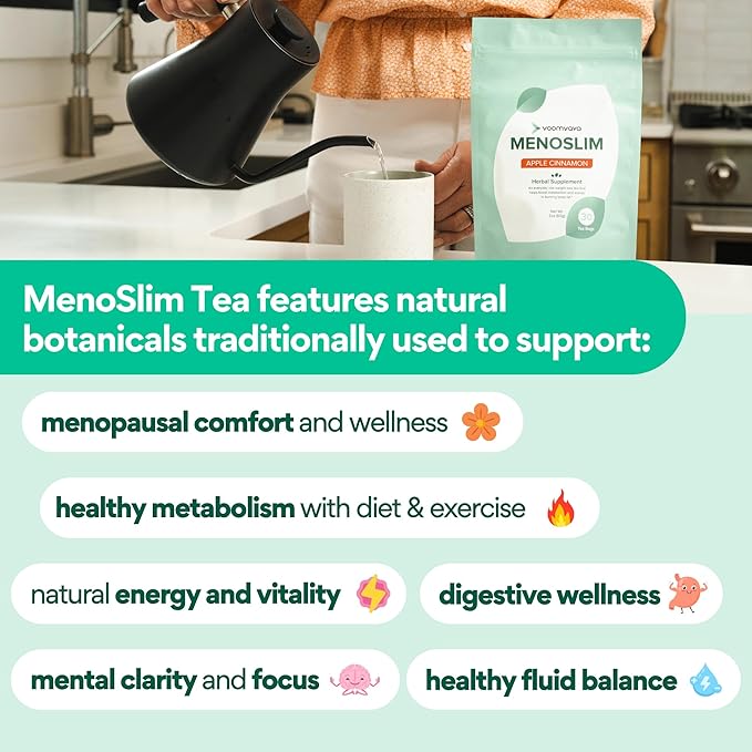 VoomVaya MenoSlim Tea – Menopause & Perimenopause Supplement - Image 4