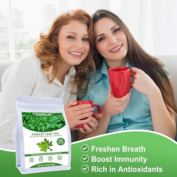 TEARELAE - Parsley Tea Bags - 60 Count - 100% Pure Natural Parsley Leaves - - Image 4