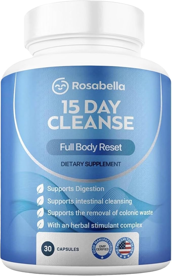 Rosabella 15 Day Cleanse – Full Body Detox & Colon Cleanse by Rosabella