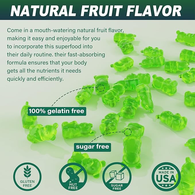 1Pack Sea Moss Gummies Sugar-Free, Extra Strength Irish Moss Gel Supplement - Image 6