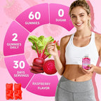 Beet Root Gummies for Women & Men, Beetroot Supplement Beet Chews - Image 7
