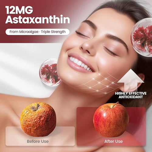 10 in 1 Astaxanthin Supplements 12mg, 8 Month Supply, Astaxantina Antioxidant - Image 2