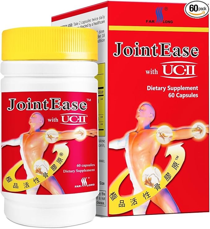 FARLONG JointEase with UC-II, Undenatured Type II Collagen, Glucosamine by FarLong