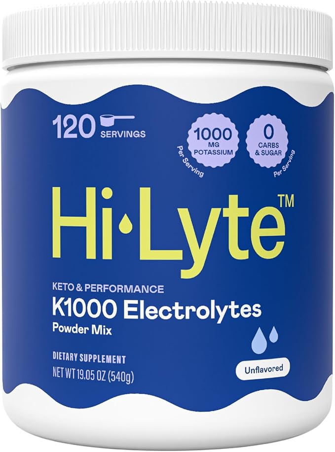 Hi-Lyte Keto K1000 Unflavored Electrolyte Powder | Hydration Supplement Drink by Hi-Lyte