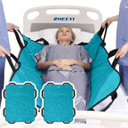 Positioning Bed Pad with Reinforced Handles 2 Pack 43" x 36" Patient Transfer by ZHEEYIHealth