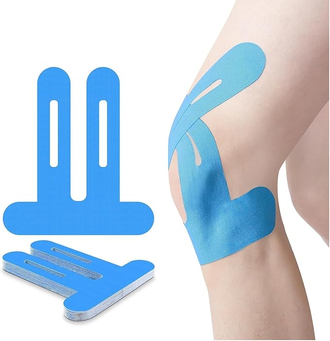 Precut Kinesiology Knee Tape Hypoallergenic Athletic by Unknown
