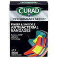 Curad Performance Series Fingertip and Knuckle Antibacterial Bandages, Extreme by Curad