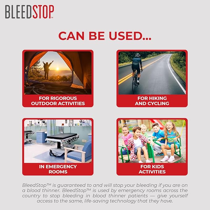 BleedStop™ First Aid Powder for Blood Clotting, Trauma Kit, Blood Thinner - Image 6
