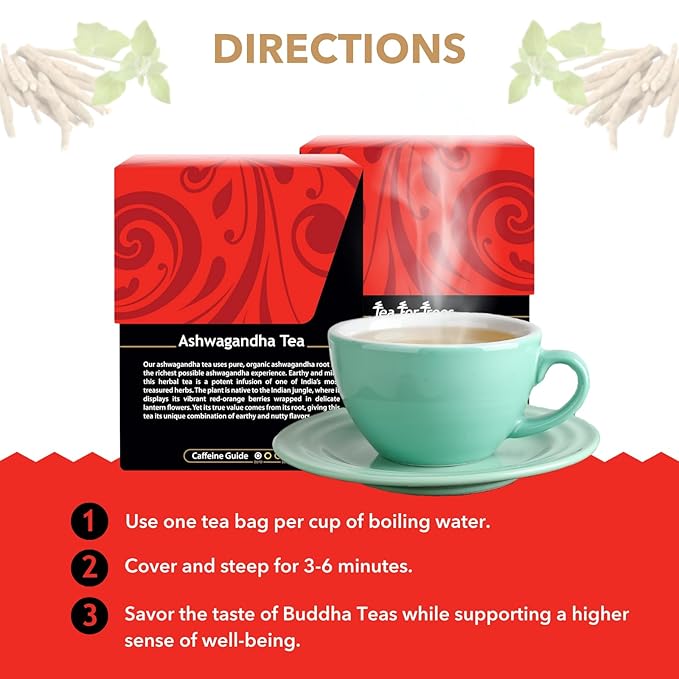 Buddha Teas - Ashwagandha Root Tea - Herbal Tea - Promote Cleansing & Wellness - Image 4