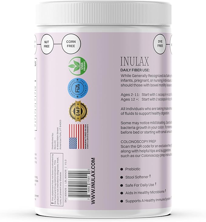 1 Tub Unflavored 128 Servings | Constipation Relief - Image 6