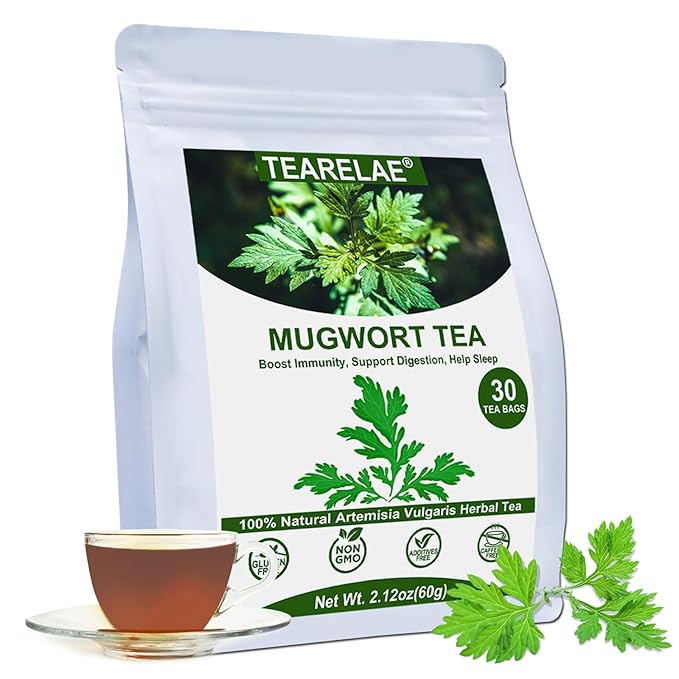 TEARELAE - Mugwort Tea - 2g x 30 Count - 100% Pure Natural Dried Herbs - by TEARELAE
