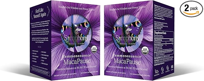 Femmenessence® MacaPause® – Clinically Proven Postmenopausal Organic Vegan by SymphonyNaturalHealth